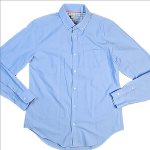 NWT Five Four Litchfield 100% Cotton Light Blue Button Down Dress Shirt